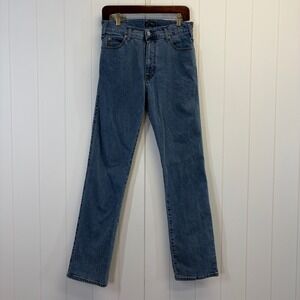Vintage Armani Jeans Indigo 007 Straight Denim Jeans Men Size 28 Comfort Fit